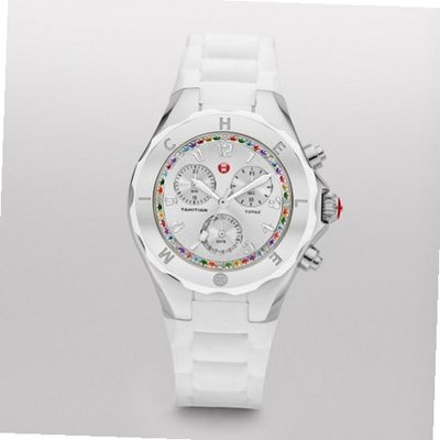MICHELE MWW12F000079 Tahitian Jelly Bean Analog Display Analog Quartz White