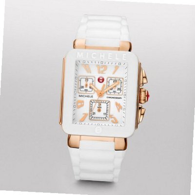 Michele Park Jelly Bean, Rose Gold Tone White Mww06l000014