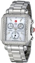 Michele Signature Deco Diamond, Diamond Dial 3-Link Bracelet Mww06p000110