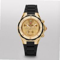 MICHELE Tahitian Jelly Bean Large Black Gold Tone Dial