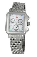 Michele Woman's MWW06P000014 Deco Day Diamond Dial Stainless Steel Bracelet