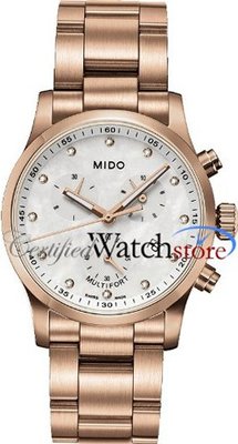 Mido M0052173311600 Multifort M005.217.33.116.00 Ladies MOP Dial Steel Case Quartz Movement