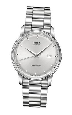 Mido M0104081103100 Baroncelli Iii M010.408.11.031.00 Silver Dial Stainless Steel Case Automatic Movement