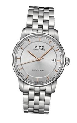 Mido M86004101 Baroncelli II M8600.4.10.1 Silver Dial Stainless Steel Case Automatic Movement