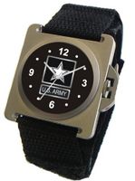 "U.S. Army" Emblem Satin Finish 316L Stainless Steel Case with a Black Velcro Strap