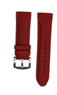 Millage red silicon strap for Moscow collection 24 mm