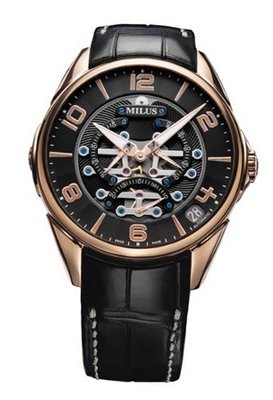 Milus - Tirion Triretrograde - 18K Red Gold Automatic
