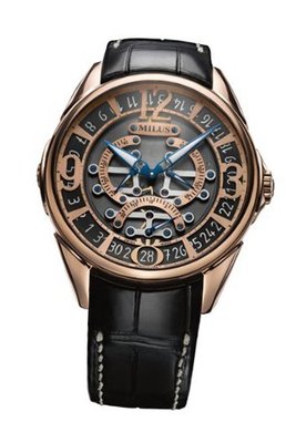 Milus - Tirion Triretrograde - 18K Red Gold Automatic