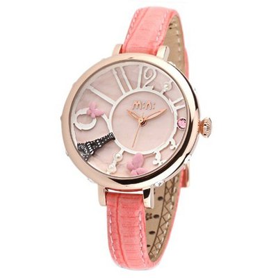 MINI Korean fashion student waterproof luxury es /cute little tower Pink