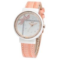 MINI new ceramic / Korean white ceramic / import leather strap Orange