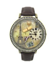 uMINI Mini Korea style Princess Teen Girl Brown Leather bands waterproof 