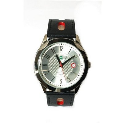 uMINI Mini Logo Black Leather Strap Gents Sports MI001B 