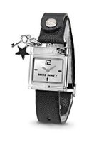 Miss Sixty Ladies Srb002 In Collection Lucchetto, 2 H and S, Silver Dial and Black Strap