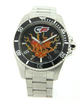 Cage Fighter Silver Stainless Steel Rotating Bezel Cf332018ssbk