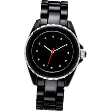 Fashion Black Modern Link Bracelet Red Secondhand Inspired by Herman Miller Quartz Movement Adjustable Band