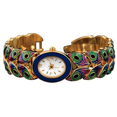 for  Bracelet Peacock Feather Enamel Art Nouveau Design