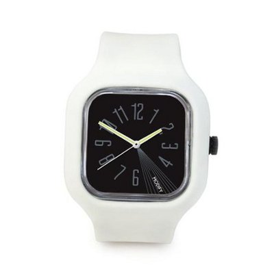 Modify es Unisex MW0106 Mini White Strap Black Face