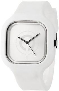 Modify es Unisex MW0111 White Strap Silver Face