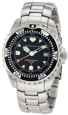 Momentum 1M-DV00B0 M1 Black Dial Stainless-Steel Bracelet