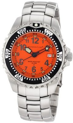 Momentum 1M-DV00O0 M1 Orange Dial Stainless-Steel Bracelet