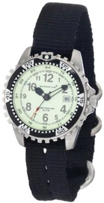 Momentum 1M-DV01L8B M1 Lime Dial Black Re-Ply Nylon Dive