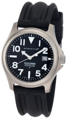 Momentum 1M-SP00B1 Atlas Black Dial Black SLK Rubber