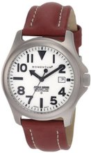 Momentum 1M-SP00W3 Atlas White Dial Brown Nautica Leather