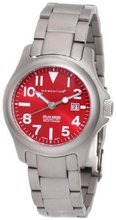Momentum 1M-SP01R0 Atlas Red Dial Titanium Bracelet