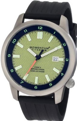Momentum 1M-SP20Y8B Logic TI Yellow Dial Ribbed Rubber Strap