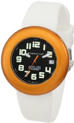Momentum 1M-SP99BO1W Alter Ego Orange Bezel Black Dial White Band