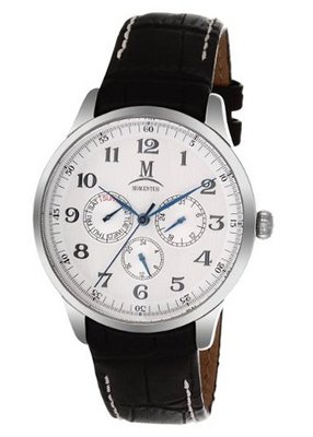 Momentus Black Leather Band & White Dial Chronograph FD240S-02BS
