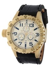 Momentus black Leather Band White Dial Chronograph TM246G-08BG