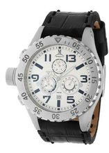 Momentus Black Leather Band White Dial Chronograph TM246S-02BS