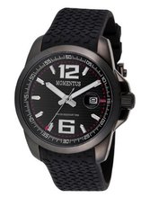 Momentus Black Rubber Band Black Ion Plated Bezel FS315E-04RB