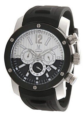 Momentus Black Rubber Band Black White Dial Chronograph FS295S-04RE