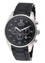 Momentus Black Rubber Band & Dial Chronograph Sports FS316S-04RB