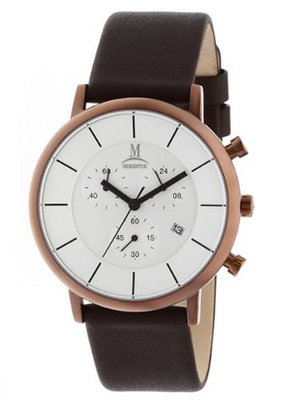 Momentus Brown Leather Band Brown & Ion Plated Bezel FD236R-02BR