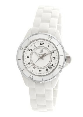 Momentus Ceramic White Zirconium Stone Bezel TC136S-01CS