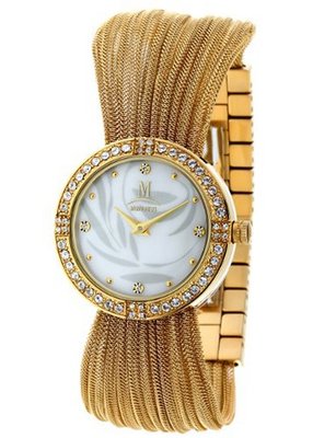 Momentus Gold Stainless Steel White Dial Crystal FJ166G-09SD