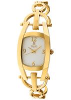 Momentus Gold Stainless Steel White Dial Jewelry Style FJ163G-09SG