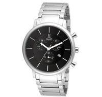 Momentus Silver Tone Stainless - Steel Black Dial FD236S-04SS