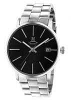 Momentus Silver Tone Stainless Steel Black Dial FD237S-04SS