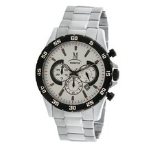 Momentus Silver Tone Stainless Steel White Dial Chrono FS274S-02SE
