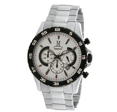 Momentus Silver Tone Stainless Steel White Dial Chrono FS274S-02SE