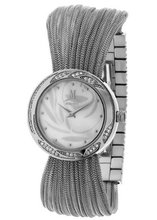 Momentus Silver Tone Stainless Steel White Dial Crystal FJ166S-09SC