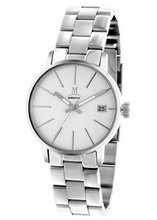 Momentus Silver Tone Stainless Steel White Dial Date DW252S-02SS