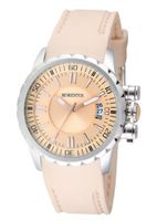 Momentus Stainless Steel Beige Rubber Band Beige Dial TR108S-08RB