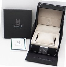 Momentus Stainless Steel Black Dial Jewelry Style FJ163S-04SS