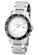 Momentus Stainless Steel Black Dial Unidirectional Bezel FS203S-02SS