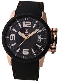 Momentus Stainless Steel Black Rubber Band Dial Black FS108R-04RB